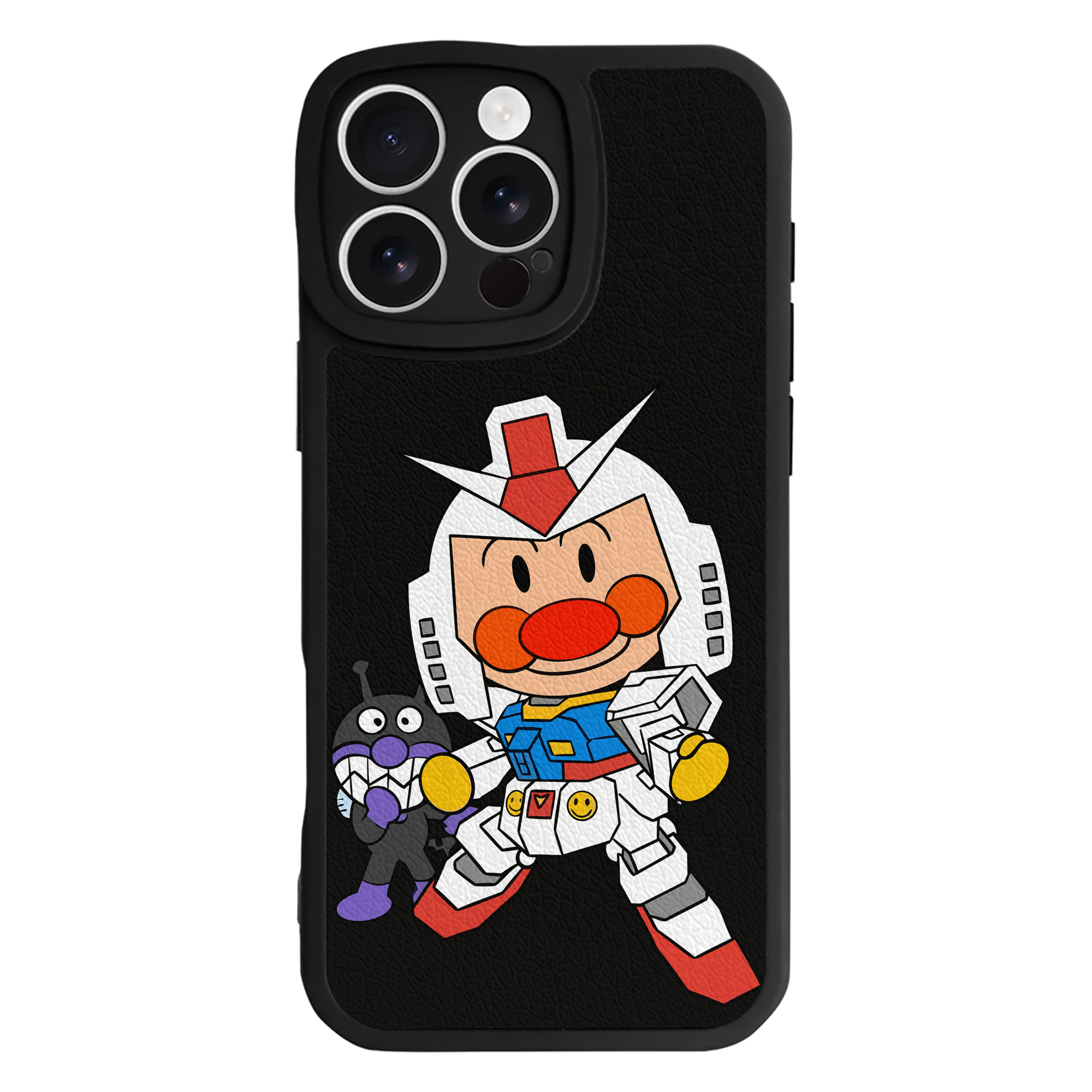 （画像用） アンパンマン Anpanman 【iPhone 16シリーズ対応】シリコンスマホケース（レザー調） 材質：シリコン